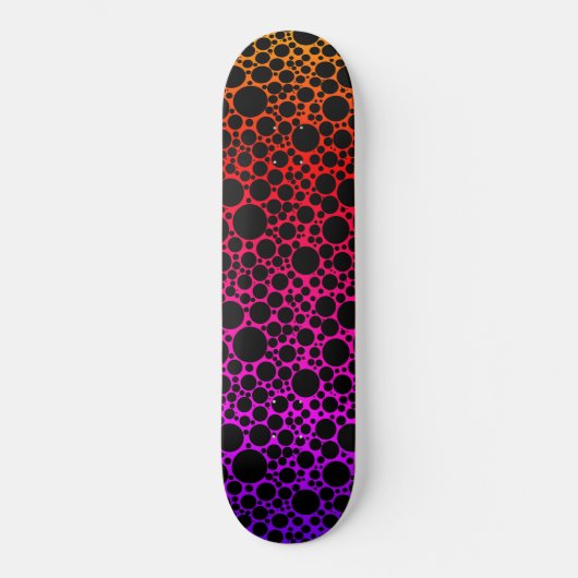 Rainbow Foam Black Skateboard (Vorderseite)