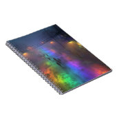 Rainbow Fog City Street Notebook Notizblock (Rechte Seite)