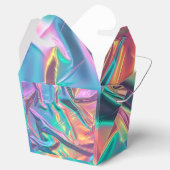 Rainbow Foil Look Geschenkschachtel (Geöffnet)