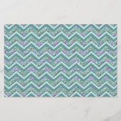 Rainbow Foil ZigZag Muster Briefpapier (Vorderseite)