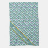Rainbow Foil ZigZag Muster Handtuch (Vertikal)