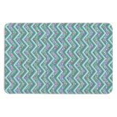 Rainbow Foil ZigZag Muster Magnet (Horizontal)