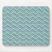 Rainbow Foil ZigZag Muster Mousepad (Vorne)