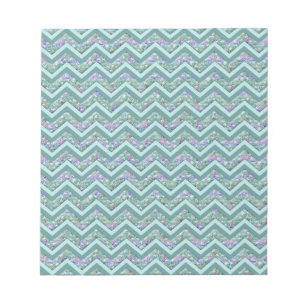 Rainbow Foil ZigZag Muster Notizblock