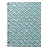 Rainbow Foil ZigZag Muster Notizblock (Vorderseite)