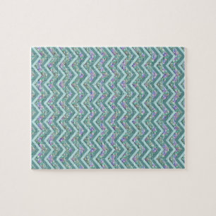 Rainbow Foil ZigZag Muster Puzzle