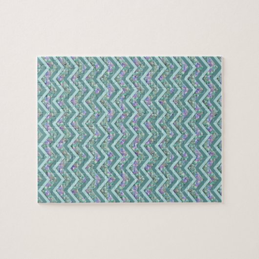 Rainbow Foil ZigZag Muster Puzzle (Horizontal)