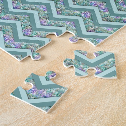 Rainbow Foil ZigZag Muster Puzzle (Seite)