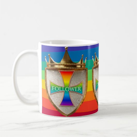 Rainbow Follower Crest Coffee Mug Kaffeetasse (Links)