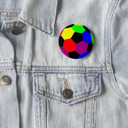 Rainbow Football in Rainbow Nation Button (Beispiel)