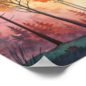 Rainbow Forest Canopy Poster (Ecke)