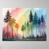 Rainbow Forest Canopy Poster (Vorne)