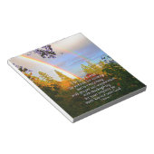 Rainbow Forest Christlich Scripting Bible Verse Notizblock (angewinkelt)