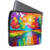 Rainbow Forest Sunset Dreams Laptopschutzhülle (Vorne Rechts)