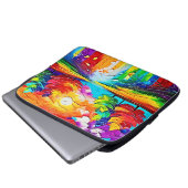Rainbow Forest Sunset Dreams Laptopschutzhülle (Vorne Knopf)