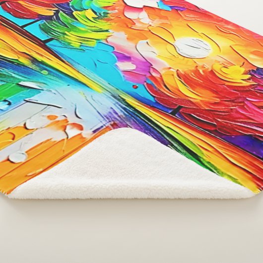 Rainbow Forest Sunset Dreams Sherpadecke (3/4)