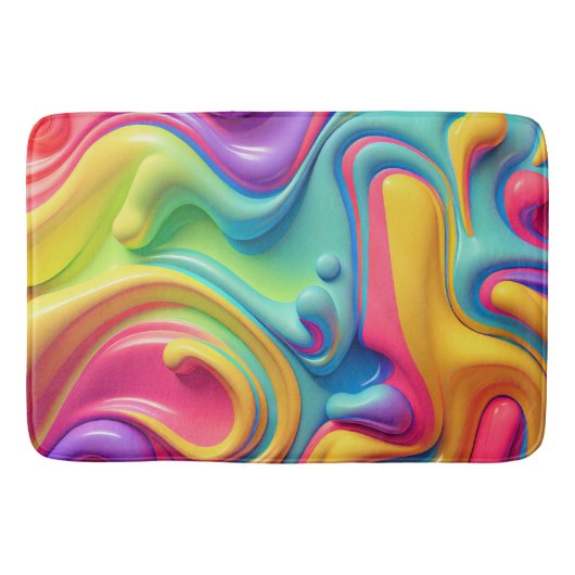 Rainbow-Formen aus Kunststoffen Badematte (Vorderseite)