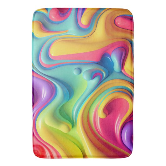 Rainbow-Formen aus Kunststoffen Badematte (Vorderseite Vertikal)