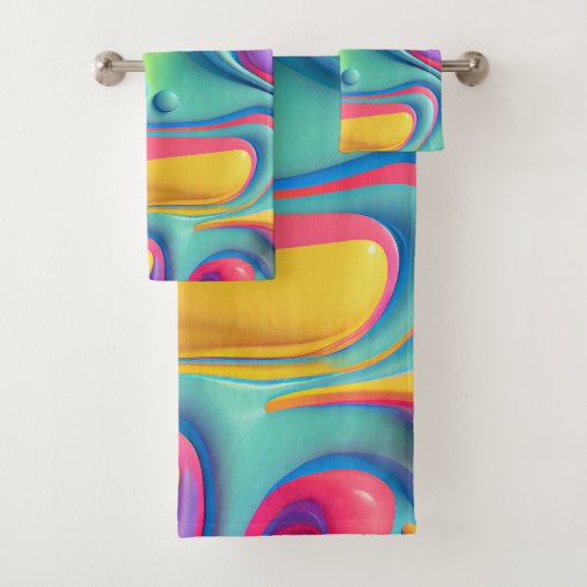 Rainbow-Formen aus Kunststoffen Badhandtuch Set (Insitu)