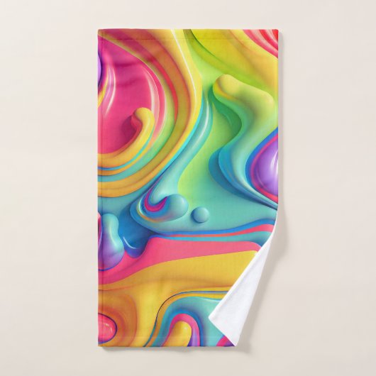 Rainbow-Formen aus Kunststoffen Badhandtuch Set (Handtuch)