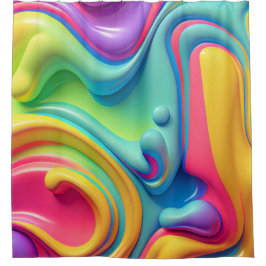 Rainbow-Formen aus Kunststoffen Duschvorhang