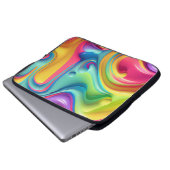 Rainbow-Formen aus Kunststoffen Laptopschutzhülle (Vorne Knopf)