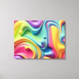 Rainbow-Formen aus Kunststoffen Leinwanddruck