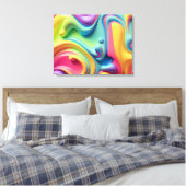 Rainbow-Formen aus Kunststoffen Leinwanddruck (Insitu (Schlafzimmer))