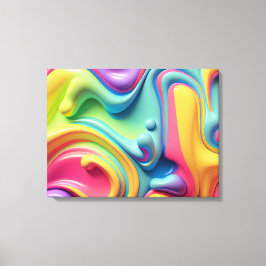 Rainbow-Formen aus Kunststoffen Leinwanddruck