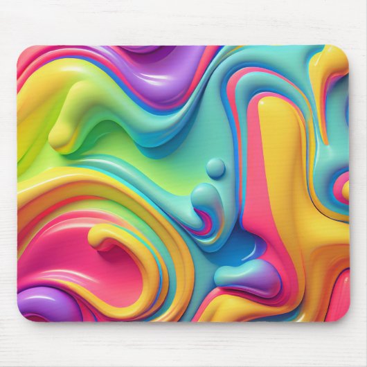 Rainbow-Formen aus Kunststoffen Mousepad (Vorne)
