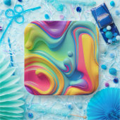 Rainbow-Formen aus Kunststoffen Pappteller (Party)