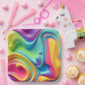 Rainbow-Formen aus Kunststoffen Pappteller (Party)