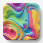 Rainbow-Formen aus Kunststoffen Pappteller (Vorderseite)