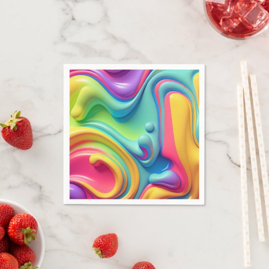 Rainbow-Formen aus Kunststoffen Serviette (Beispiel)