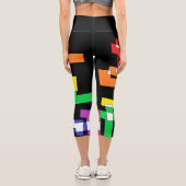 Rainbow-Formen Capri Leggings (Rückseite)