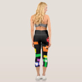 Rainbow-Formen Capri Leggings (Rückseite)