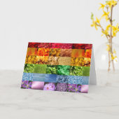 Rainbow Foto Collage Karte (Gelbe Blume)
