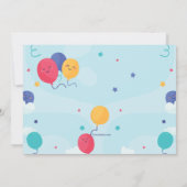 Rainbow Foto Geburtstag Einladung (Rückseite)