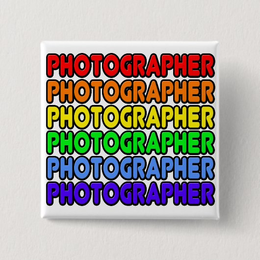 Rainbow Fotograf Button (Vorderseite)