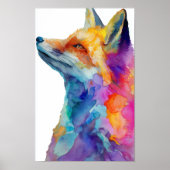 Rainbow fox poster (Vorne)