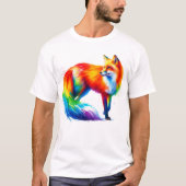 Rainbow Fox T-Shirt (Vorderseite)
