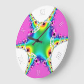 Rainbow Frace Dream Wall Clock Große Wanduhr (Winkel)