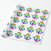 Rainbow-Fragezeichen Geschenkpapier (Ungerollt)