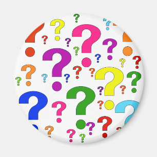 Rainbow-Fragezeichen Magnet