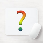 Rainbow-Fragezeichen Mousepad (Mit Mouse)