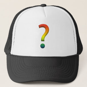Rainbow-Fragezeichen Truckerkappe