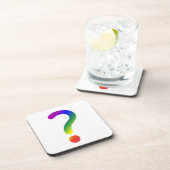 Rainbow-Fragezeichen Untersetzer (Rechte Seite)