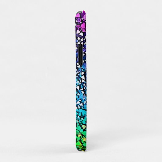 Rainbow Fragment Mosaik Case-Mate iPhone Hülle (Hinten/Rechts)