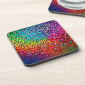 Rainbow Fragment Mosaik Getränkeuntersetzer (Linke Seite)