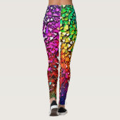 Rainbow Fragment Mosaik Leggings (Rückseite)